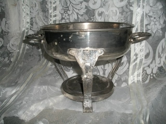 Vintage Leonard Silverplate Chaffing Dish Burner