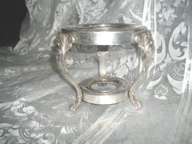 Vintage Silver Burner for Glass Coffee Pot