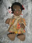 Vintage Hand Made African American Baby Doll