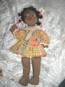 Vintage Hand Made African American Baby Doll