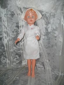 Vintage Soft Plastic Nurse Doll