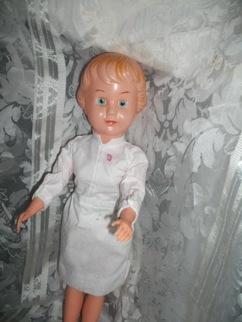Vintage Soft Plastic Nurse Doll