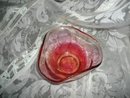 Vintage Cranberry Glass Dish