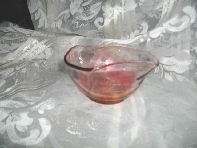 Vintage Cranberry Glass Dish