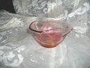 Vintage Cranberry Glass Dish