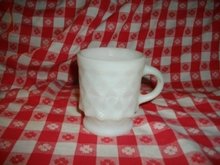 Vintage Fire King Quilted Mug