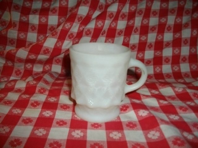 Vintage Fire King Quilted Mug