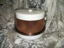 Vintage Copper Metal Cake & Pie Carrier