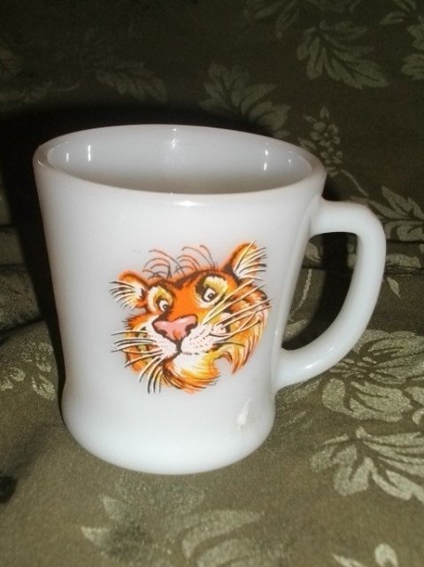 Vintage Fire King Tiger Mug
