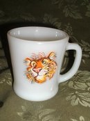 Vintage Fire King Tiger Mug