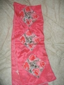 Vintage VERA Pink Rose Scarf