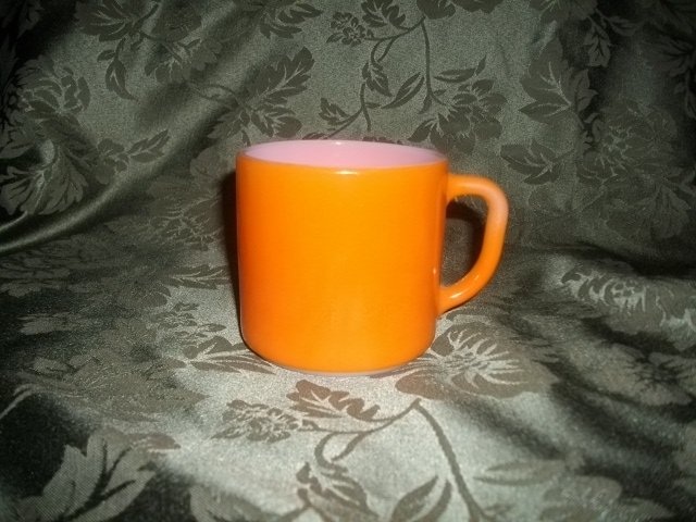 Vintage Federal Bright Orange Mug