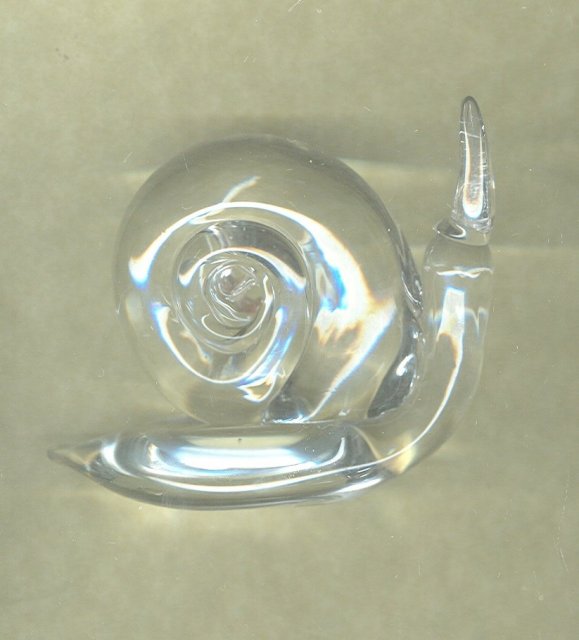 Art Glass Snail Paperweight