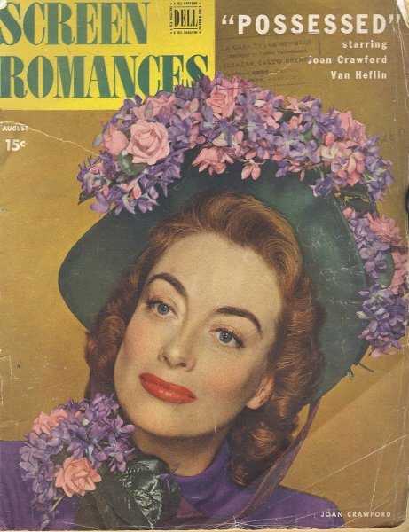 Joan Crawford Cover August 1947 Screen Romances Movie Magazine