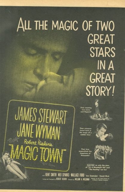 1947 Movie Ad James Stewart Jane Wyman in