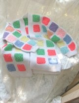 Vintage Hand Crocheted Granny Square Jacket