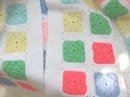 Vintage Hand Crocheted Granny Square Jacket