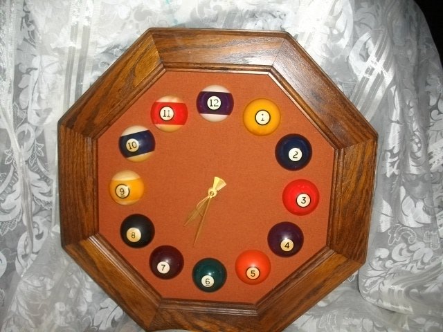 Billiards Game Room Wall Clock