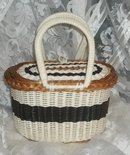 Vintage Woven Basket Purse / Handbag