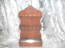 Vintage Woodpecker Wood Ware Spoon Holder