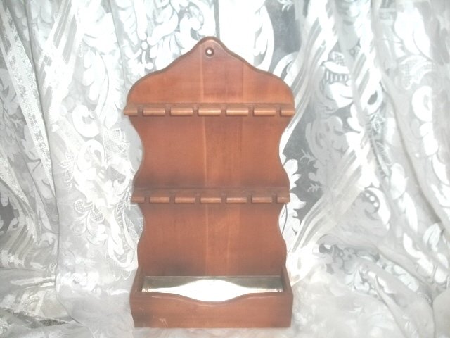 Vintage Woodpecker Wood Ware Spoon Holder
