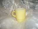 Vintage Fire King Yellow Stackable Coffee Mug