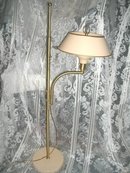 Vintage Adjustable Floor Lamp w/Metal Shade