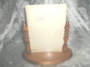 Vintage Wood & Glass Picture Frame