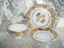 Vintage 3 Piece Hand Painted Teacup Set