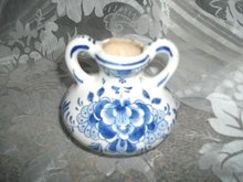 Vintage Delt's Blue & White Vase