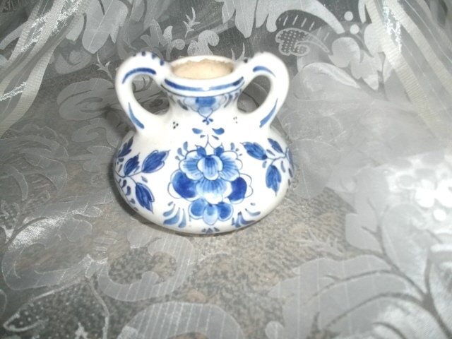 Vintage Delt's Blue & White Vase