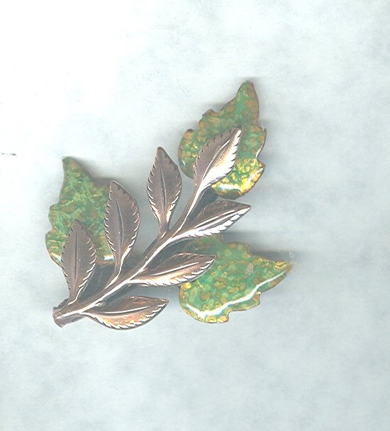 Vintage Matisse Renoir Copper & Enamel Pin
