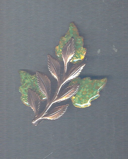 Vintage Matisse Renoir Copper & Enamel Pin