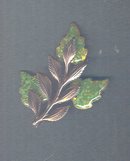 Vintage Matisse Renoir Copper & Enamel Pin