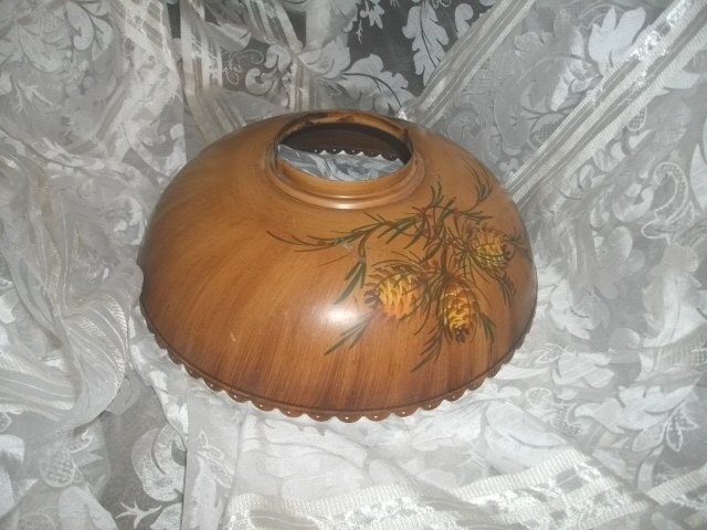 Vintage Painted Metal Lamp Shade