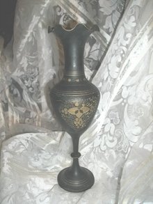 Vintage Fancy Brass Vase