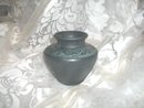 Vintage Black Clay Pottey Vase