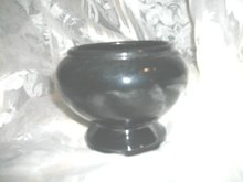 Vintage Black Frankoma Pottery Vase or Planter