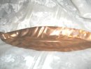 Vintage Hand Wrought Copper Leaf w/Wood Handle