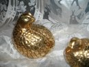 Vintage Quail Figurine Pair