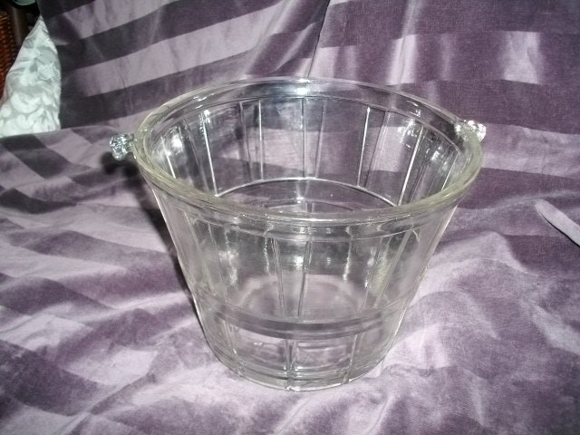 Vintage Large Glass Bushel Basket
