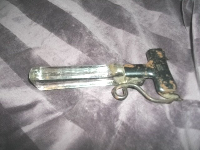 Vintage Glass & Metal Pyrex Handle