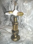 Vintage Metal Lamp w/Metal Shade