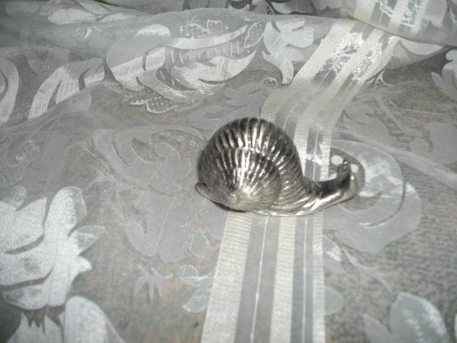 Pewter Snail Paperweight
