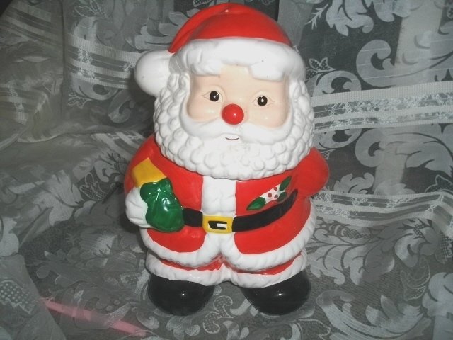 Santa Claus Cookie Jar Christmas Cookie Jar