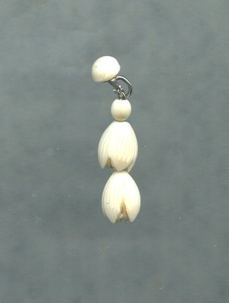 Vintage Carved Ivory Pendant