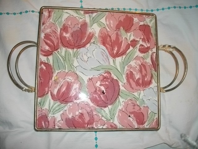 Vintage Ceramic Tile Tray
