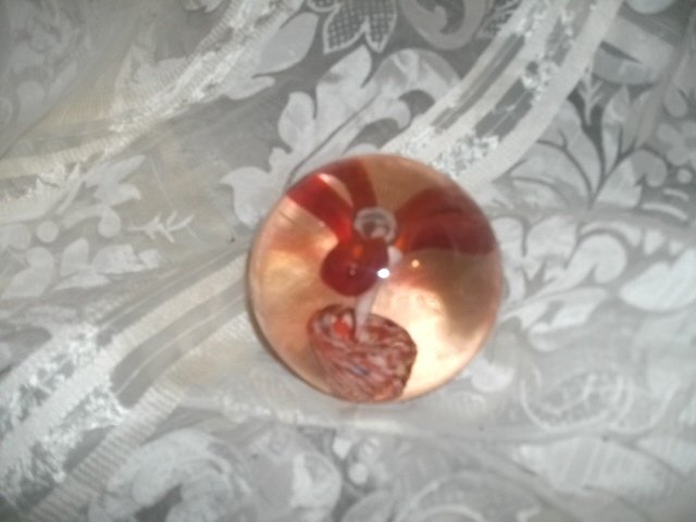 Antique Art Glass Paperweight