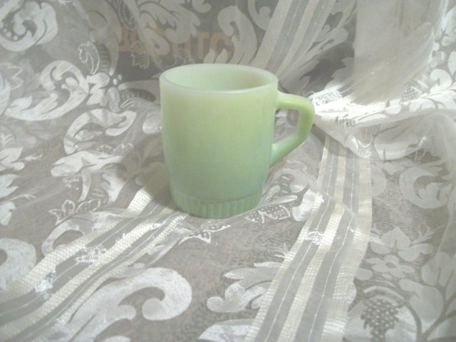 Vintage Green Fire King Mug