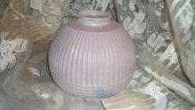 Vintage Reverse Painted Glass Globe or Shade